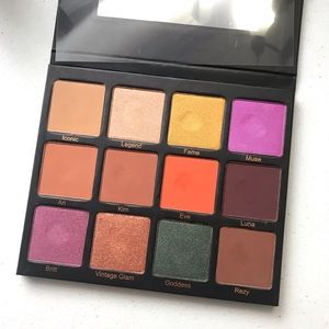 The Makeup Shack Muse Eyeshadow Palette swatched